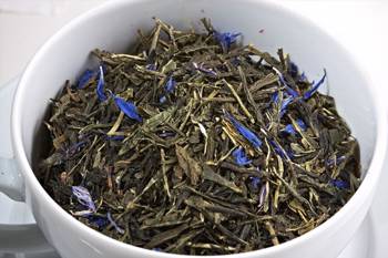 Herbata zielona - Sencha Earl Grey Blue